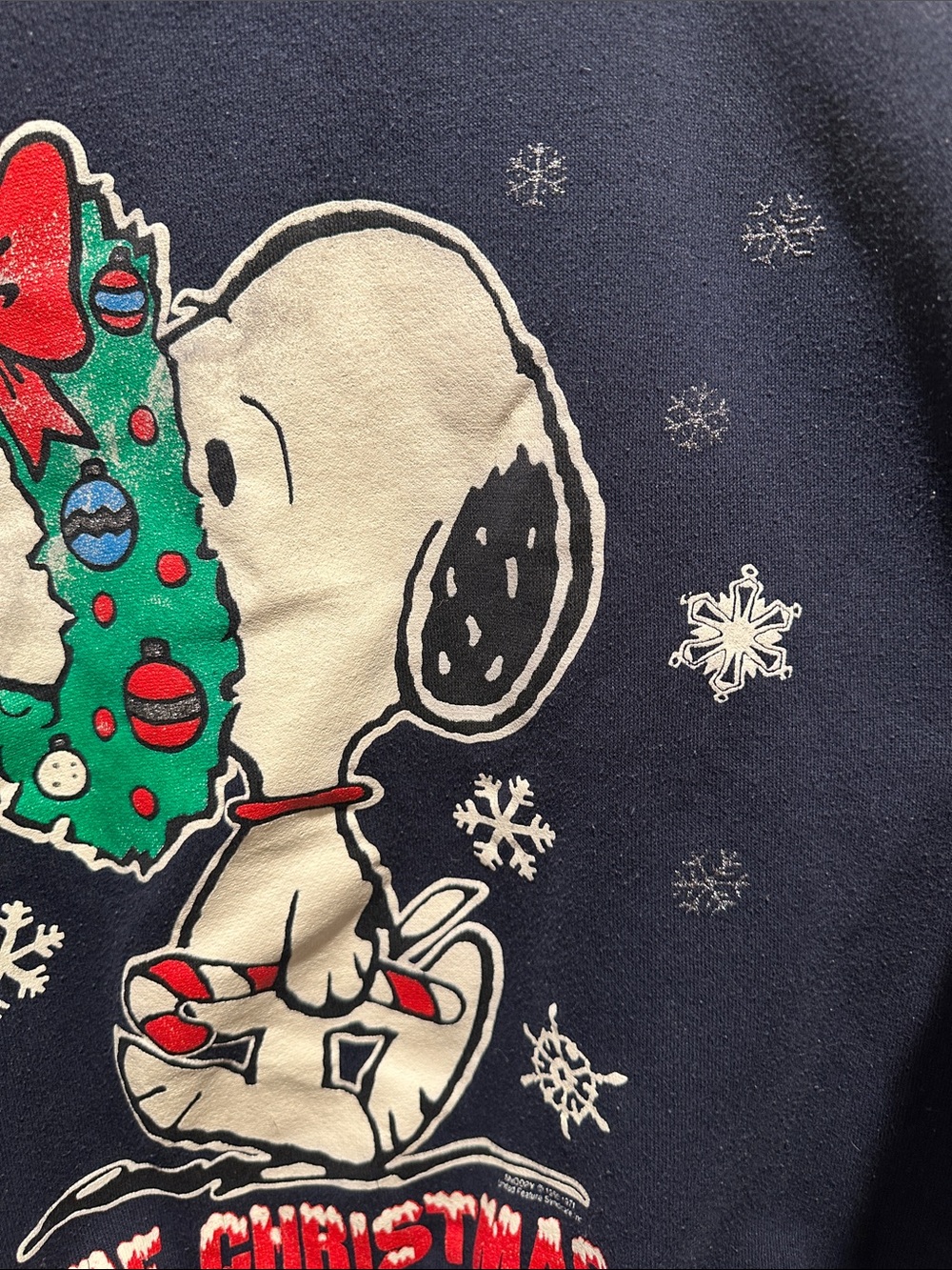 Vtg peanuts brand snoopy Christmas sweater - Picture 5 of 5